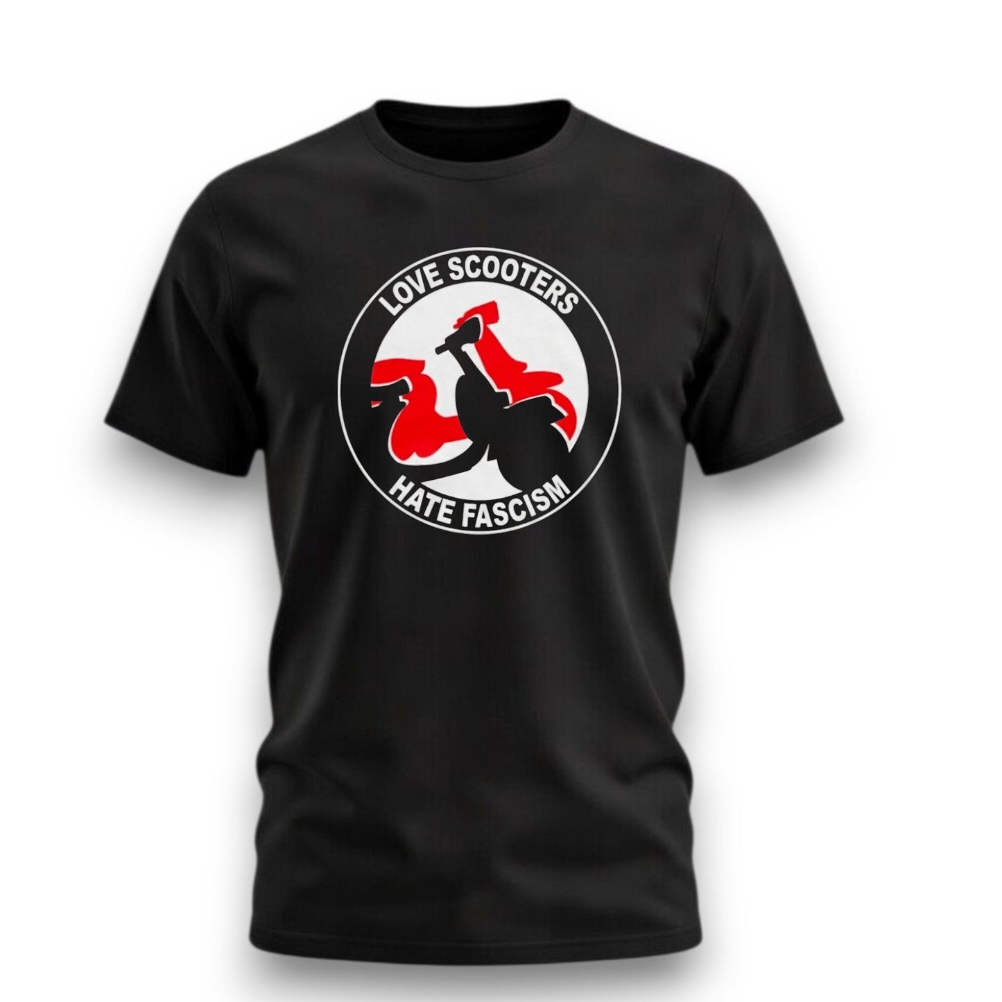 Camiseta - Love Scooters Hate Fascism