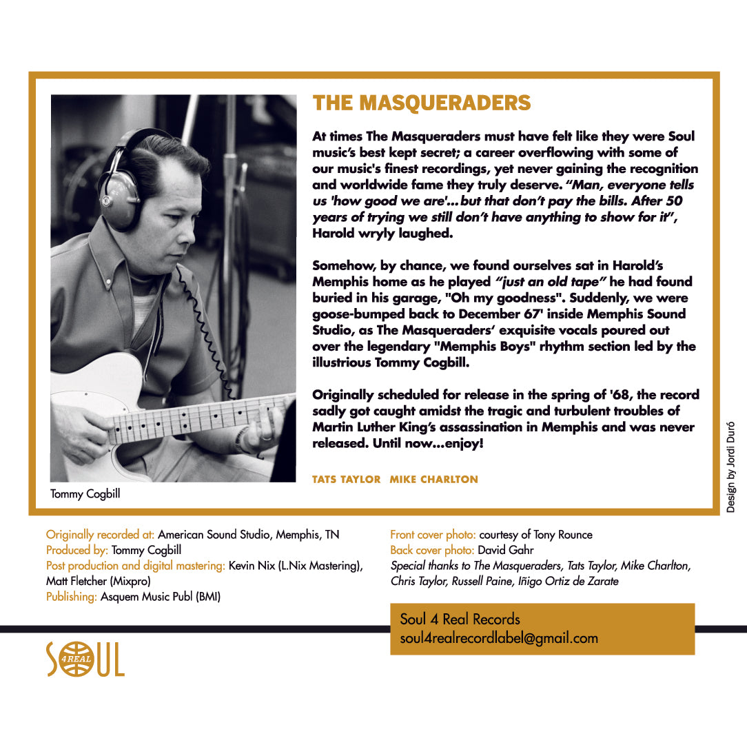 Single 7" - THE MASQUERADERS