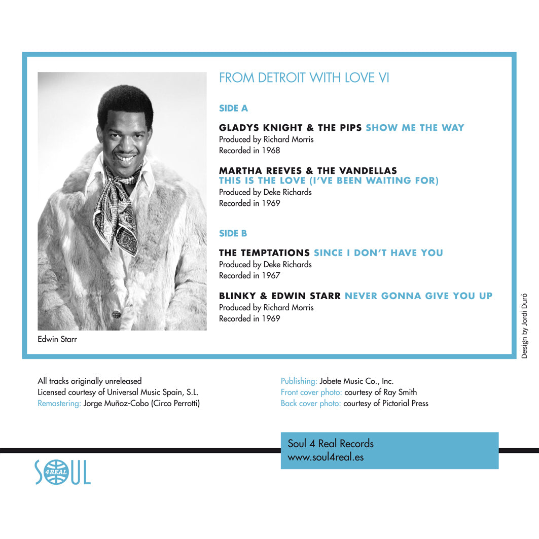 EP 7" - VARIOUS ARTISTS – FROM DETROIT WITH LOVE VI