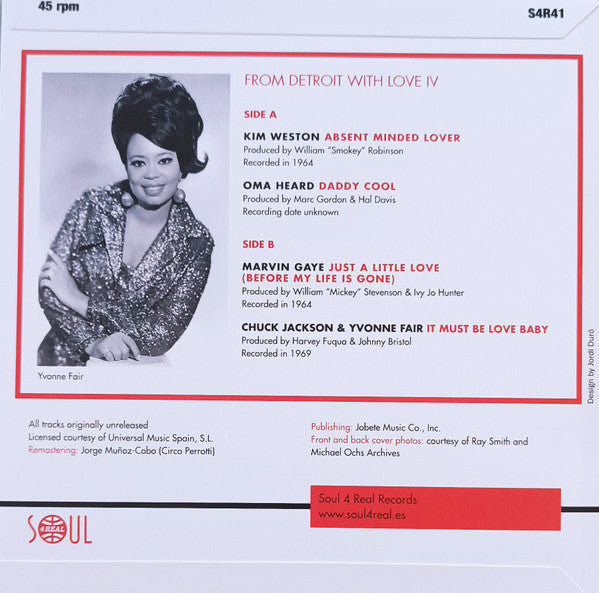 Single 7" - FROM DETROIT WITH LOVE IV