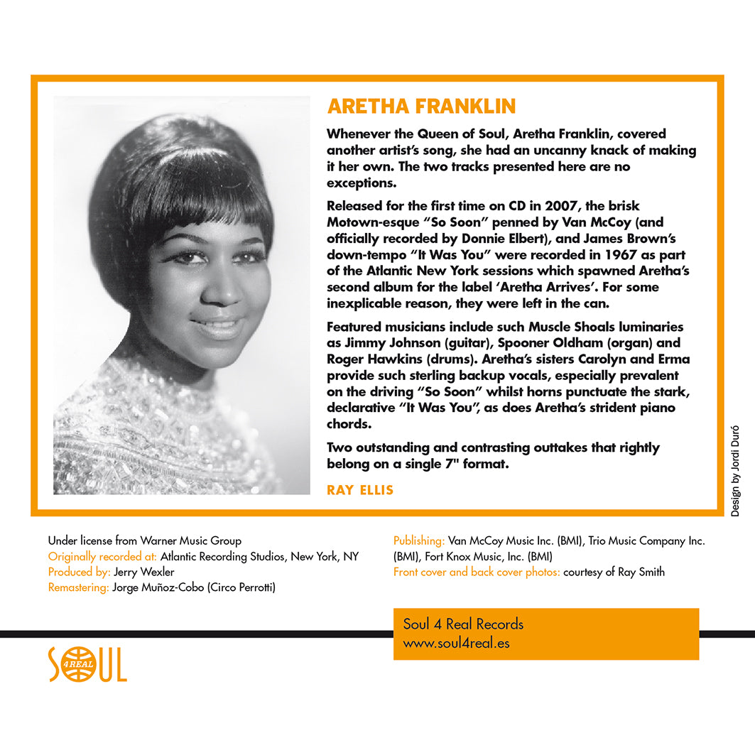 Single 7" - ARETHA FRANKLIN